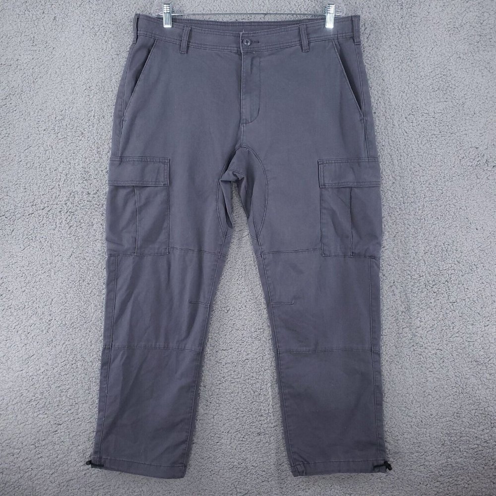 NO BOUNDARIES Men's Cargo Pants Adult 36X28 Blue